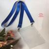 Fábrica atacado poliéster duplo gancho metal fivela certificado cordão conferência exposição cartão de trabalho cordão
