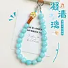 Cordón para Teléfono de Raíz de Bodhi Azul Cielo Colgante Exquisito de Zorro de Nueve Colas Lindo y Auspicioso Cordón Antiperdida para Teléfono