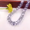 Cuentas de Rueda de Cristal de Color Transparente Alto de 8MM para Pulsera, Collar Hecho a Mano, Accesorios de Joyería