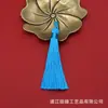 Anillo de tracción de 8 cm borla borla DIY bolsita colgante de abanico espiguilla Hanfu tapeta de presión marcapáginas tocado borla de poliéster espiga