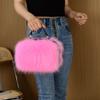 Bolso de Felpa Imitación Piel Estilo Exportación 2023, Bolso de Mano Compacto, Bolso de Hombro, Bolso Cruzado, Piel Anti-Pie Transfronteriza Ligero