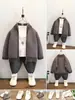 1576 Cárdigan de Punto para Niño Estilo Nuevo Tops de Lana Otoño e Invierno para Niño Chaqueta Suéter de Invierno para Niños Atractivos Estilo Coreano