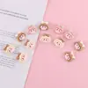 Accesorios de resina para manualidades de niña de dibujos animados para fundas de teléfono, dijes para zapatos, decoraciones para zapatos y materiales para accesorios de cabello hechos a mano