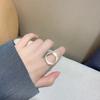 Anel Dongdaemun estilo coreano metal elegante moda personalidade simples elegante celebridade da internet anel feminino