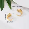 1 Par de Pendientes Dorados con Forma de Media Luna y Gota de Agua para Mujer, Sencillos y de Alta Gama, Diseño de Nicho, Estilo Europeo y Americano, Versátiles