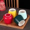 Taza de Tambor Cerámico con Fondo Redondeado Taza de Agua Simple para el Hogar Taza de Té Taza de Fondo Redondo Taza de Leche para Regalo Venta al por Mayor Taza de Té