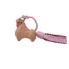 Ano do Cavalo Zodíaco Madeira Violeta Esculpido Cavalo Tang Chaveiro Pingente com Borla Trançada Decoração de Bolsa Artesanato em Madeira
