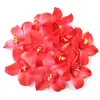Orquídea de Tecido Simulada Orquídea Borboleta Flor de Casamento Parede de Flores Arranjo de Flores Decoração de Casa Acessórios de Penteado Trançado à Mão
