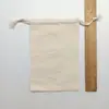 Bolsas de Algodão Natural com Cordão em Estoque para Guardar Perucas e Sapatos, Sacos de Tecido à Prova de Poeira, Impressão de Logo Personalizável, Sacos de Tecido para Atacado