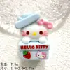 Accesorios de Resina de Colores Caramelo de Gato de Dibujos Animados Lindos en Tres Dimensiones DIY Gel de Crema Almacenamiento de Tarjetas para el Cabello Funda para Teléfono Móvil Mini Accesorios