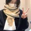 Bufanda de Punto de Lana de Alta Gama para Mujer Invierno 2025 Nuevo Estilo Coreano Versátil Engrosada Cálida Bufanda