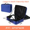 Bolsa cosmética portátil de gran capacidad con espejo, bolsa de almacenamiento de herramientas para artistas del tatuaje y manicuristas, bolsa con compartimentos extraíbles, impermeable