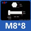 Varilla de Extensión para Tornillo M3M4M5M6M8M10M12 Plástico de Nylon Aislante Retardante de Llama Exterior Hexagonal