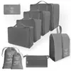 Bolsa de almacenamiento de viaje, juego de seis piezas, juego de siete piezas, juego de ocho piezas, bolsa de lavado plegable, bolsa de almacenamiento de ropa, paquete de bolsa de viaje