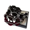 Brillante Cielo Estrellado Diadema de Lujo para Mujer, Diadema de Terciopelo Ondulado Otoño/Invierno con Dientes, Antideslizante, Elevador de la Parte Superior del Cabello, Pinza para el Cabello