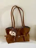 Bolso de Axila Retro de Nicho para Mujer 2026 Nuevo de Moda Tendencia Estilo Coreano Bolso Tote de Gamuza y Felpa Bolso de Hombro Simple