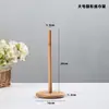 Estante de almacenamiento creativo para cocina, estante simple para rollos de papel, estante para pañuelos de papel para el hogar, estante de almacenamiento de bambú, colgador de película de conservación