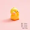 Nuevo Lindo Patito Amarillo de Resina Casa de Bebé Linda Decoración DIY Escritorio Coche Pequeños Adornos Material de Pegamento de Crema