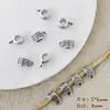 Nuevo estilo chino Plata del Tíbet aleación de tres vías cuentas sueltas Cuentas sueltas DIY Accesorios de cuentas hechos a mano Pulsera Collar Materiales para joyería