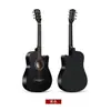 Fábrica de Origen Guitarra Guitarra Acústica Instrumento de Guitarra Guitarra Acústica de Madera de 38 pulgadas Mango de Fibra de Carbono Guitarra de Tilo
