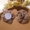 Super Fada Temperamento Gentil Malha Camélia DIY Preguiçoso Casual Presilha de Garra Elástico de Cabelo Broche Roupas Acessórios de Flor