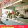 Escultura de Helado Esférico Adorno Grande Modelo de Helado de Doble Bola Colgante de Pared Luminoso Decoración de Tienda de Postres Invertida