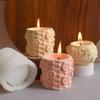 Kit de Manualidades Taza de Vela de Miel de Abeja Panal Recipiente de Almacenamiento Molde de Silicona de Resina Flor de Margarita en Relieve Molde de Yeso Panal
