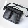 Ma Lun Bolsa masculina de couro genuíno com capacidade extra grande Bolsa transversal de couro de vaca com vários bolsos Bolsa de ombro masculina de alta qualidade