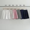 EVER TRUE 100% Linho Calça Shorts de Perna Larga Feminina Verão Novo Coreano Solto Calças Curtas 63958