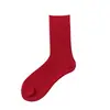 Suxinaimin Meias fluorescentes coloridas da Primavera e Outono meias da moda para homens meias de algodão absorventes de suor meias masculinas de cano médio