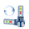 Lámpara de Cristal LED de Silicona para Coche T10 Flujo de Agua de 4 Colores Flash 3030 8 Diodos LED Indicador de Luz de Posición Placa de Matrícula
