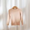 Suéter para Niños 2025 Otoño e Invierno Nueva Camisa Base para Niños y Niñas, Color Sólido Versátil Cuello Redondo Suéter de Punto