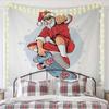 Tapiz Navideño Producto Nuevo Tela Colgante Transfronteriza Tela de Fondo Decorativa Fondo Navideño Habitación Atmósfera Festiva Tela de Pared Estilo Americano
