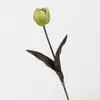 Tulipanes Artificiales de Gama Alta Flores Falsas Tulipanes de Huevo de Tallo Largo de Otoño Mesa de Comedor Decoración de Boda Adornos de Ramo Venta al por Mayor para Exportación