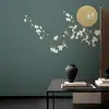 Moderno Nuevo Flor de Ciruelo China Flor Pájaro Elegante Papel Tapiz Fondo de Pared para TV Sofá Sala de Estar Papel Tapiz Dormitorio Tela de Pared Mural