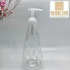Botella de Bomba de Rosca con Forma de Diamante de 350 ml para Loción Botella de Plástico PET Botella para Acondicionador Champú Loción Corporal Gel de Ducha