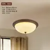 Luminária de teto vintage para quarto estilo italiano, Luminária redonda de tecido retro artística estilo sul-asiático para quarto principal, Luminária minimalista para escritório