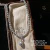 Collar de Perlas Lágrima Blancas Australianas Sirena Burbuja Plata Azul Claro Tahití Doble Capa Cuentas de Concha Marina de Profundidad