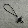 Corda Redonda de Poliéster 1.2mm Padrão Tecido à Mão Cordão Pingente para Boneco Brinquedo Tamanho Pequeno Pingente de Acrílico Cordão diy
