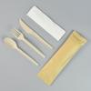 Conjunto de faca, garfo e colher descartáveis de amido de milho Degradável Estilo chinês e ocidental Talheres Fast Food Take-away Quatro Pauzinhos Tecido