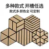 Paneles Absorbentes de Sonido Hexagonales Ranurados Compuestos de Chapa de Madera Fibra de Poliéster Chapa de Madera Pegatinas de Pared Insonorizadas Paneles Decorativos Reductores de Ruido