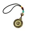 Novo Estilo Pingente de Cobre Bagua Nove Palácios Rotatório Central Estilo Igual para Homens e Mulheres Pingente de Bolsa Artístico Joia Pendurada dos 12 Signos do Zodíaco