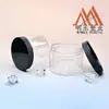 Frasco PET recto personalizado de 350 ml, frasco de plástico transparente de boca ancha sellado, frasco de embalaje vacío para snacks, repostería y productos secos