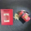 2027 Año Zodiacal de la Oveja Llavero Sobre Rojo Oveja Oveja Obtener Agua de la Fortuna Cubo Bolsa Tener Dinero Para Gastar Colgante Pequeño Personalizado