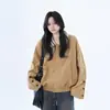 Chaqueta de Estilo Fresco para Primavera y Otoño 2025 para Mujer, Marca de Moda Ins High Street, Estilo Casual Estilo Hong Kong Harajuku, Versión Coreana Chaqueta Holgada de Moda