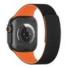 Correa de Reloj Magnética Suave con Patrón de Lichi Adecuada para Apple 9ª y 10ª Generación iWatch S11 Ultra Pulsera Magnética de Silicona Bicolor
