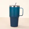 Copo de Aço Inoxidável 304 de Camada Dupla Transfronteiriço 30oz com Alça Copo de Carro Isolado Grande Capacidade Portátil Copo de Água com Alça