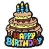 Lindo Portalápices de Dibujos Animados de Pastel de Cumpleaños Portajoyas Parche Adhesivo Suave de PVC Bolígrafo de Bola DIY Bolígrafo Neutro Set de Bolígrafos Set Decorativo