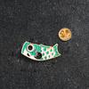 Cartoon Creative Animal Alloy Jóias Broche Bonito Carpa Vermelha Carpa Preta Pintura Pin Badge