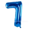 Balão digital grande imitação beleza versão fina 40 polegadas azul escuro 100cm corpo fino Balão de alumínio digital de aniversário